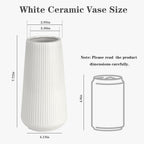 Farmhouse Beige Flower Vase - View 2
