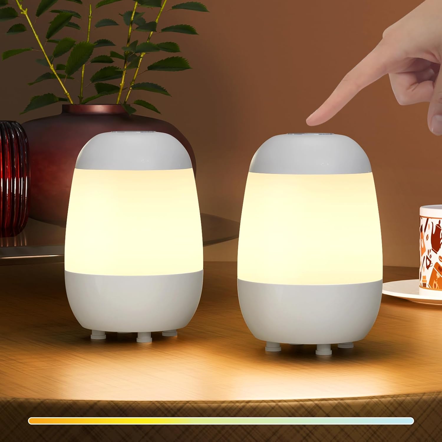 Cordless White Table Lamp — White EGG