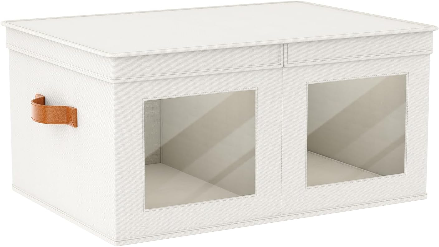Beige Storage Bin — 12" — Beige