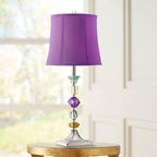 Boho Purple Table Lamp — 25.5" - View 9