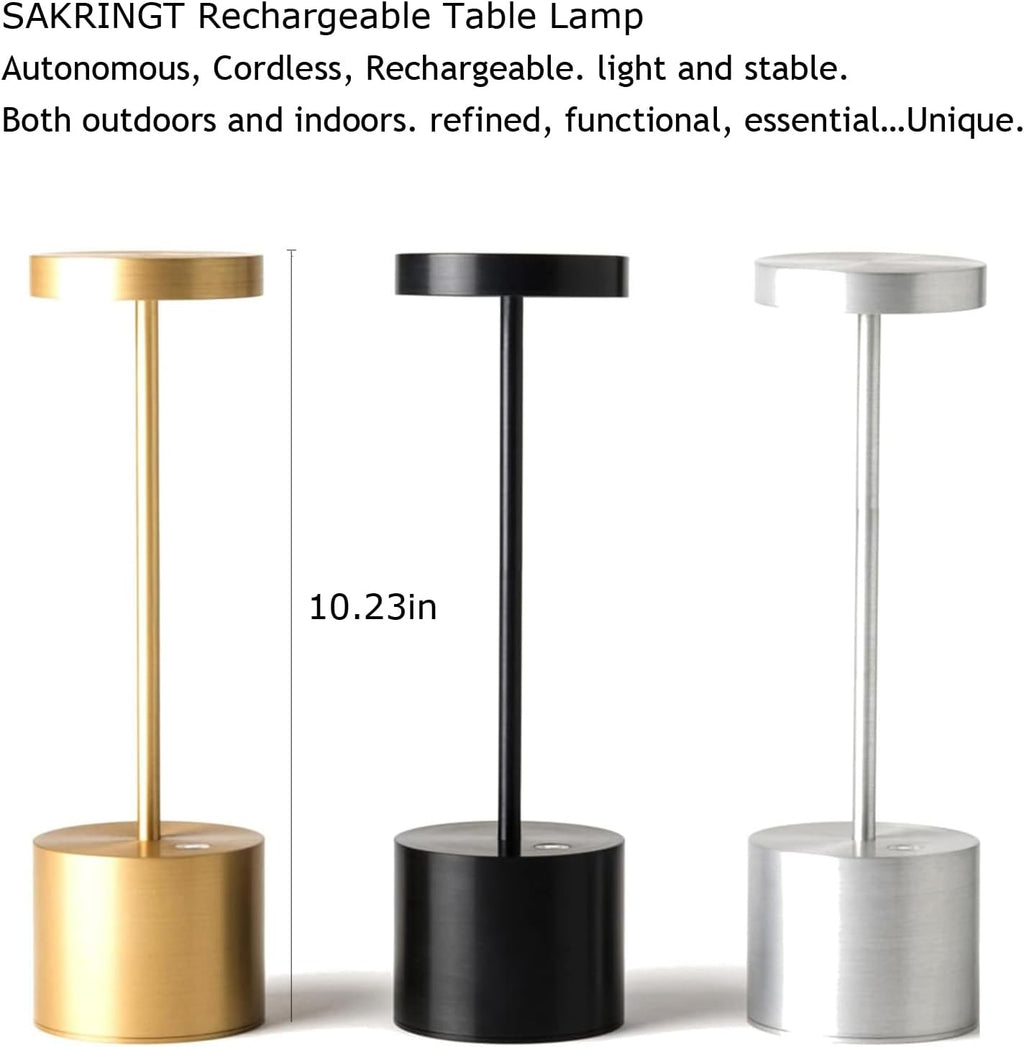 Cordless Luxe Beige Table Lamp - View 2