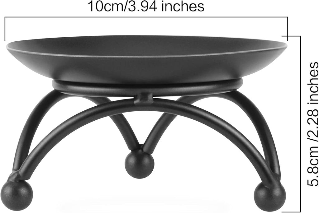 Black Pillar Candle — Set of 2 - View 3
