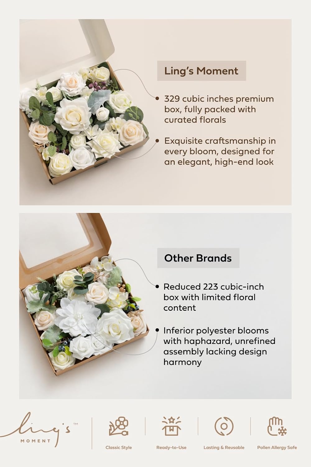 Beige Artificial Plant - View 7