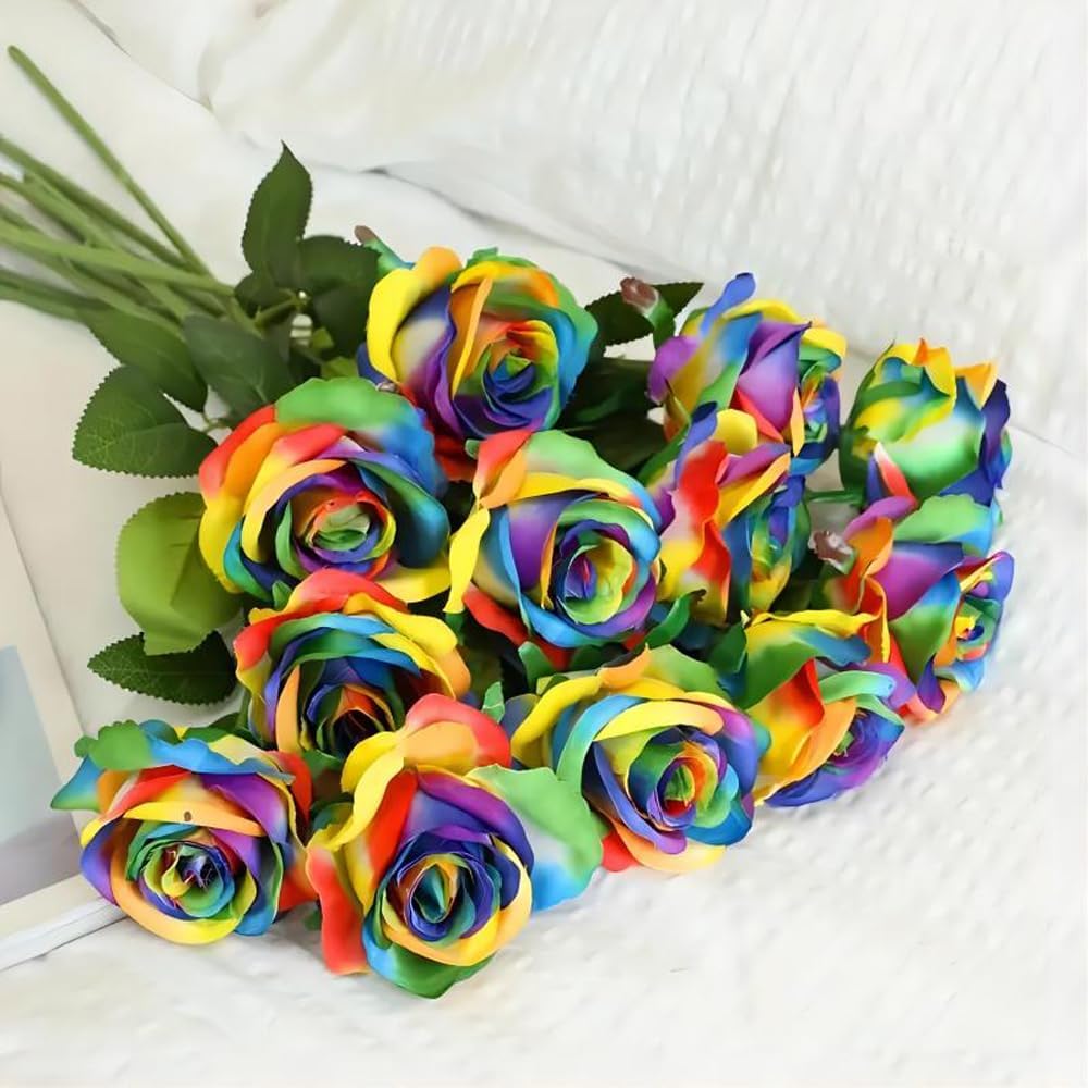 Black Artificial Flowers — Multi-color