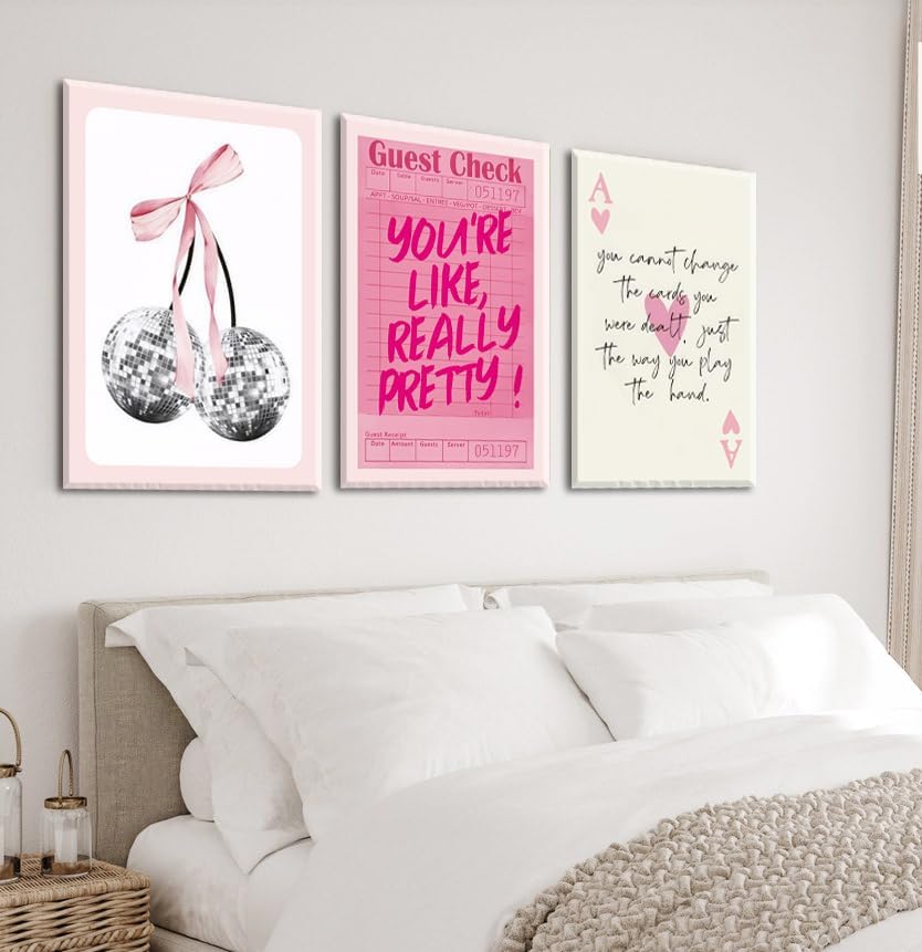 Framed Mid-Century Pink Wall Art — 16" - View 3
