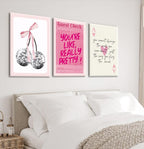 Framed Mid-Century Pink Wall Art — 16" - View 3