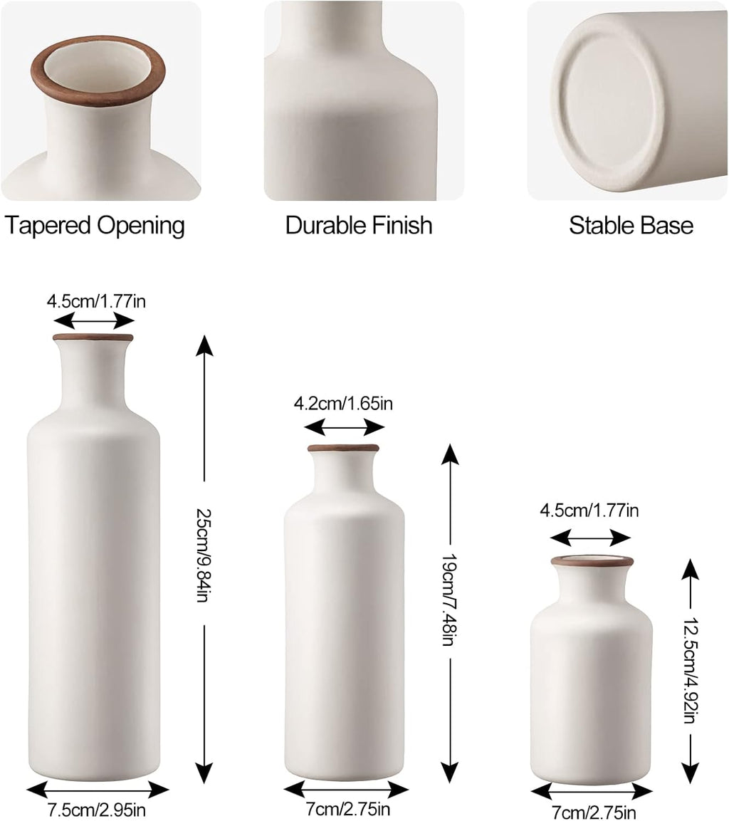 Farmhouse Ceramic Flower Vase - View 4