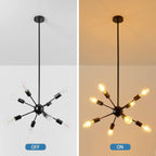 Adjustable Modern Black Chandelier - View 9