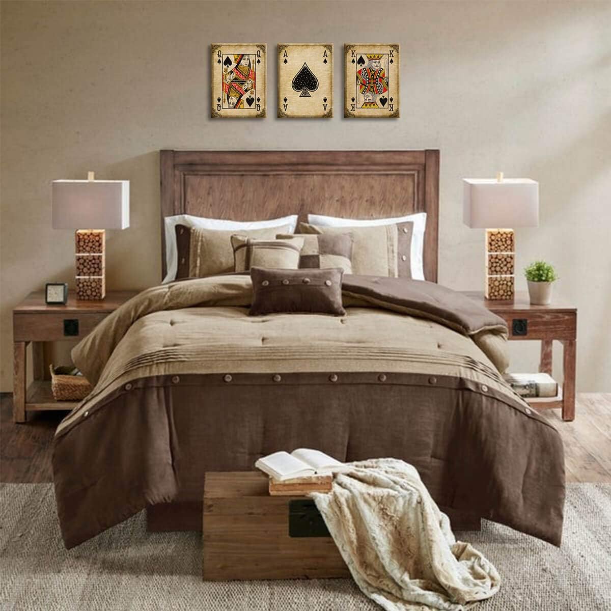Framed Black Canvas Wall Art — 16" - View 5
