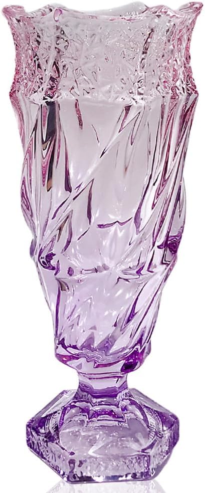 Boho Blue Flower Vase — 5" — Purple Pink