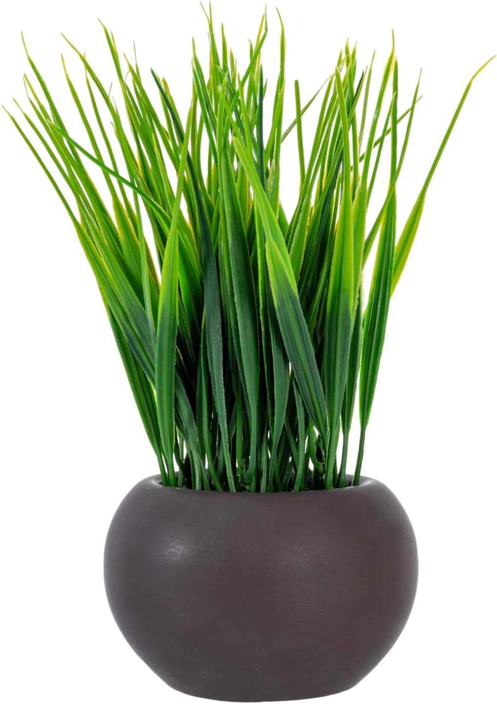 Round Modern Black Artificial Plant — 7" - View 6