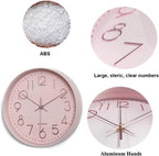 Battery Operated Beige Wall Clock - View 5