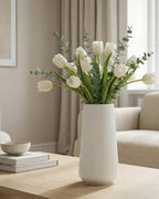 Modern Black Flower Vase — 8" - View 5