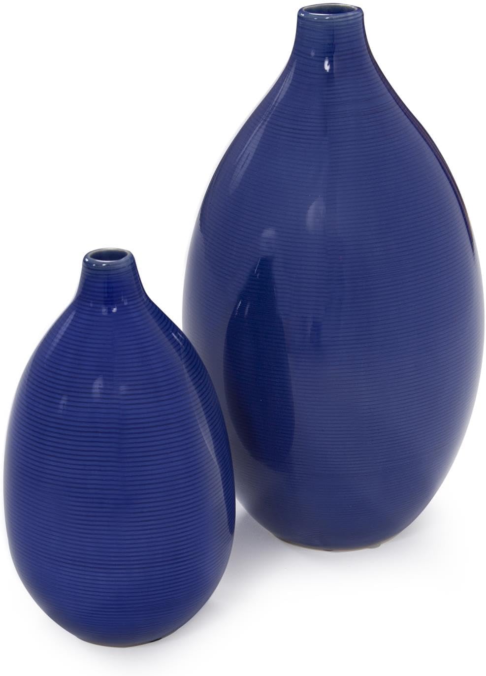Oval Ceramic Vase Set — 12" — Vase-Oval