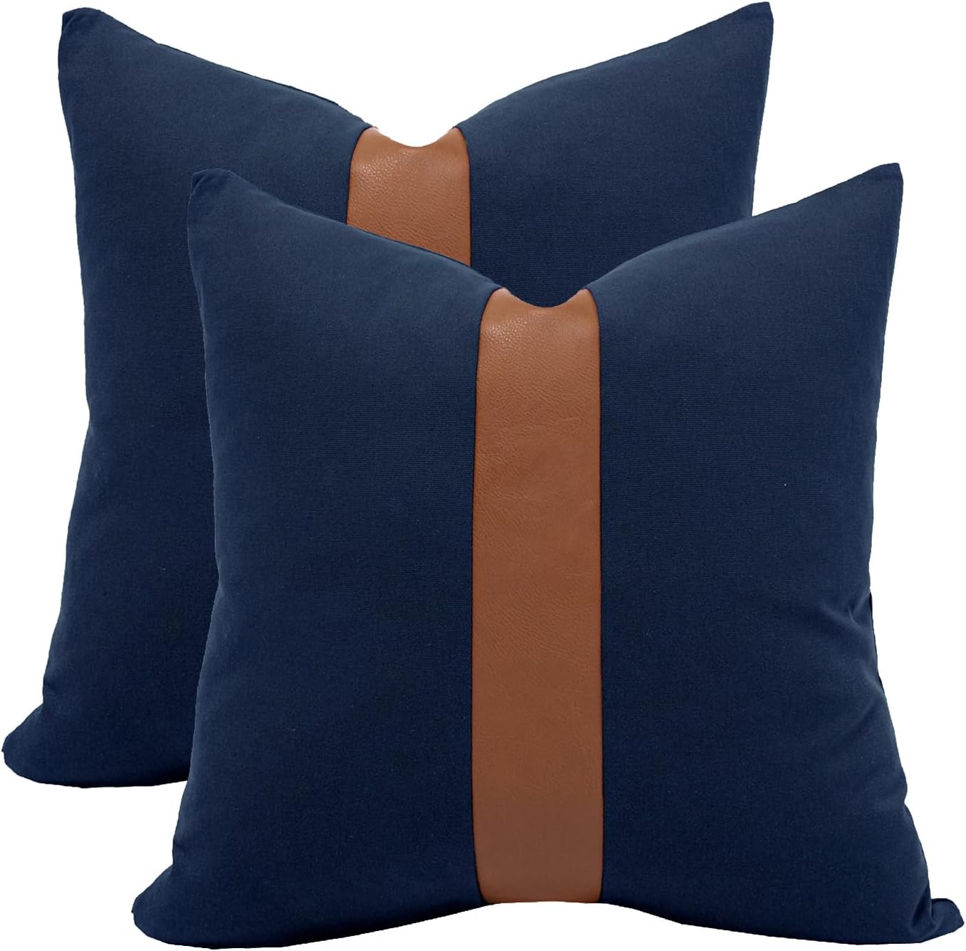 Boho Black Throw Pillow Cover — 18" — 24" x 24" (Pack of 2)