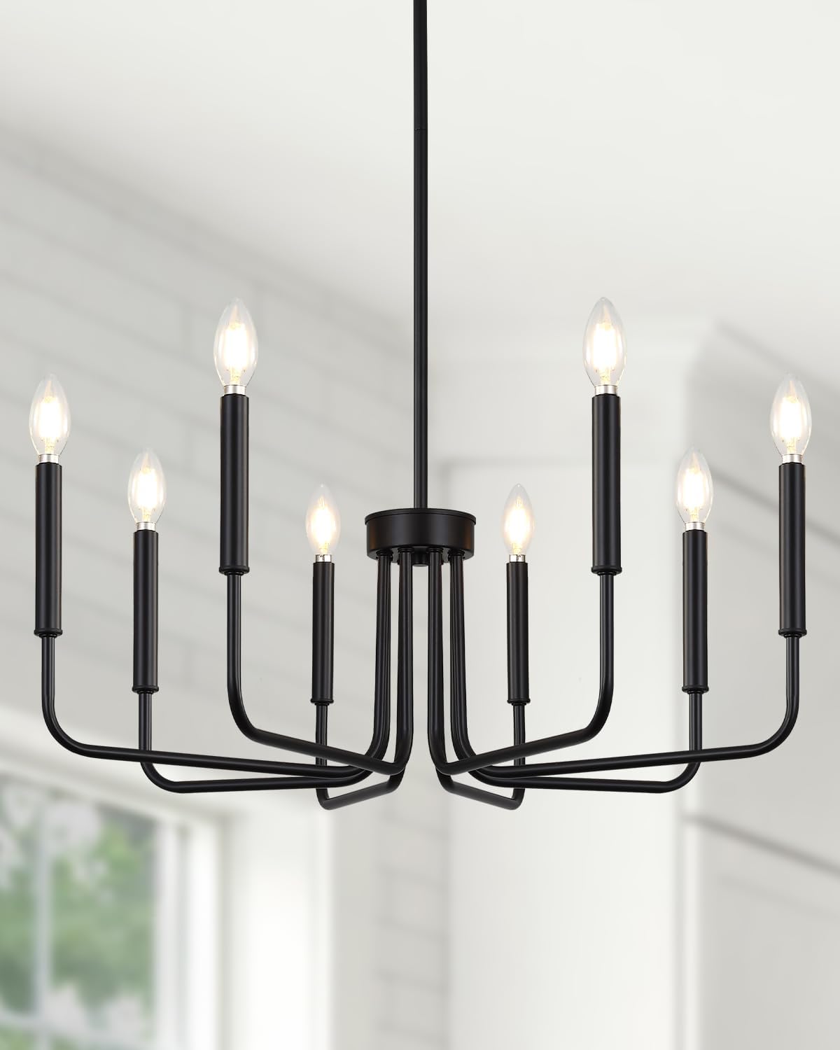 Farmhouse Black Chandelier — 8-Light — 29inch 8-Light(2026 Upgraded Version)