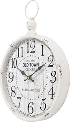 Battery Operated Farmhouse Black Wall Clock — 11.8" - View 3