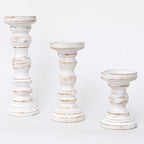 Farmhouse Black Pillar Candle — Set of 3 - View 9