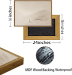 Framed Modern Beige Canvas Wall Art — 16" - View 6