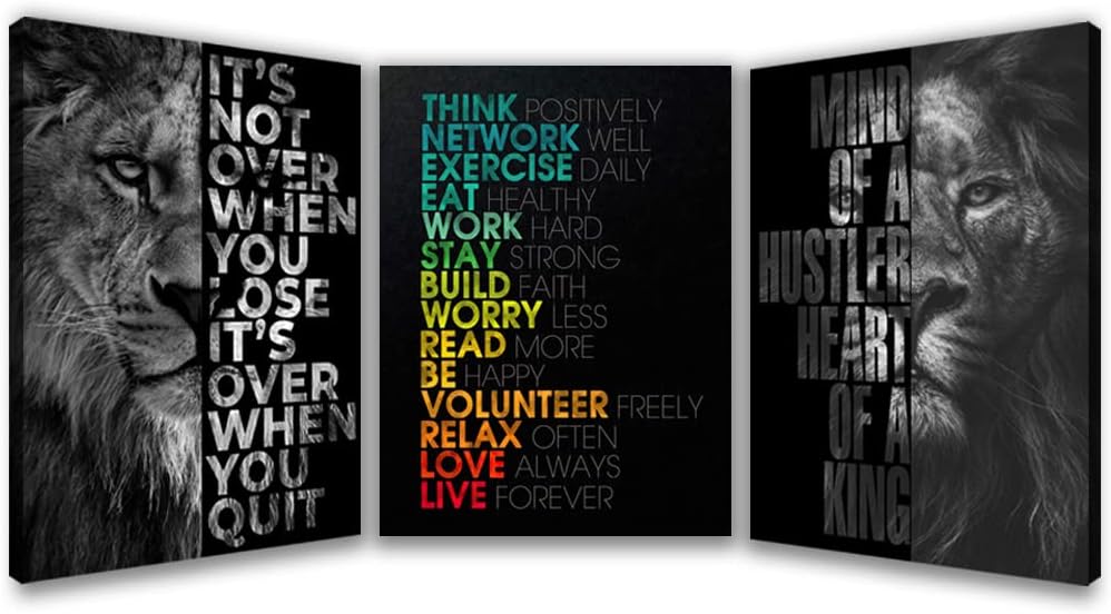 Metal Canvas Wall Art — 16" — 12x16inchx3pcs