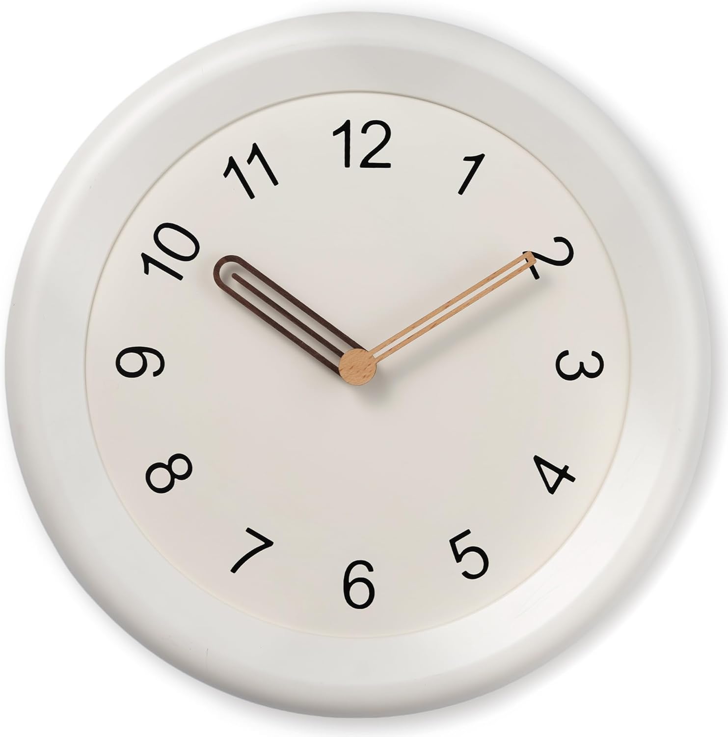 Battery Operated Luxe Black Wall Clock — 18" — 10 Inch