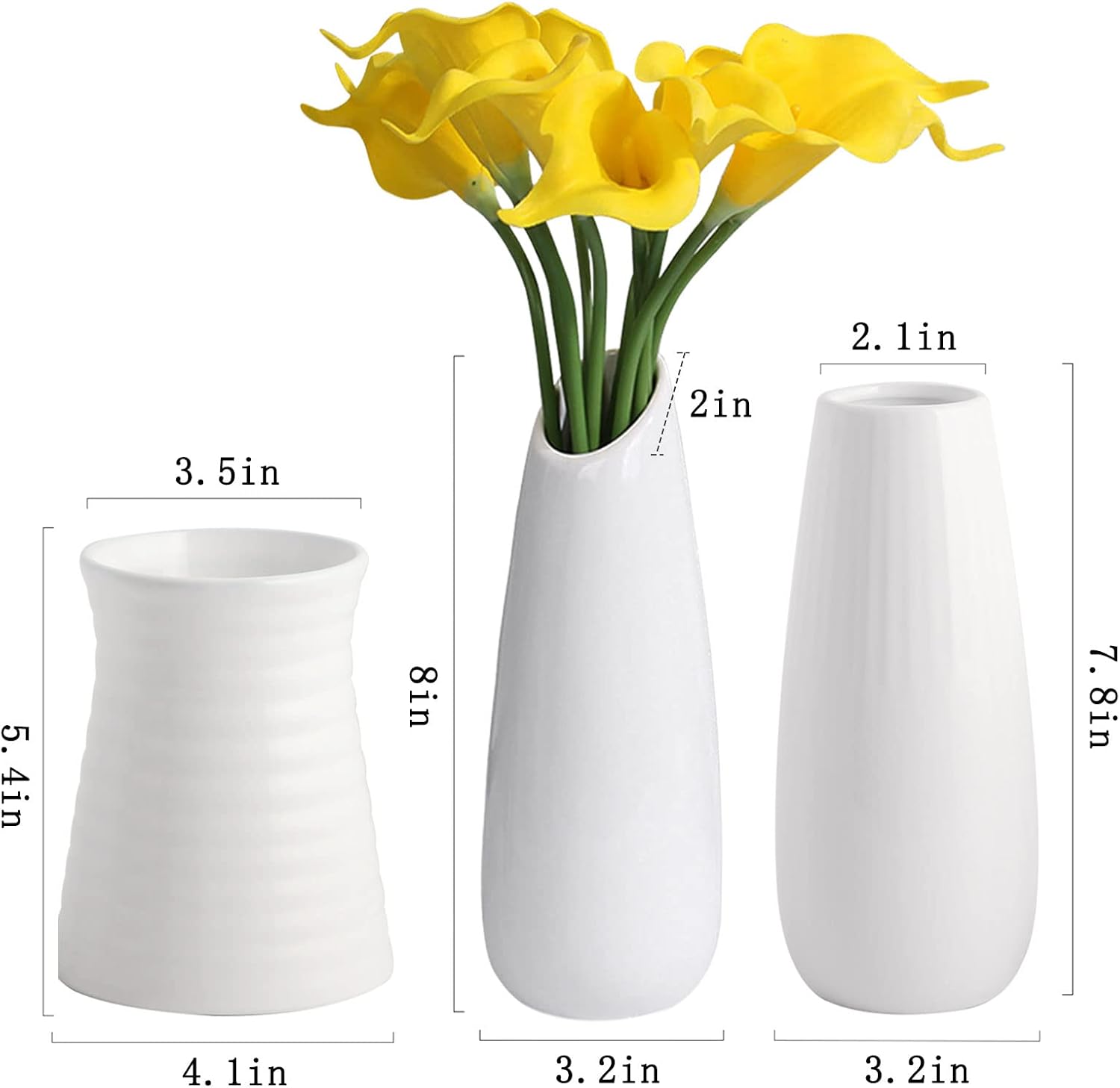 Farmhouse Ceramic Decorative Vase - View 4