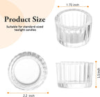 Round Luxe Gold Candle — Set of 24 - View 2