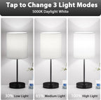 Dimmable Black Table Lamp — Set of 2 - View 3