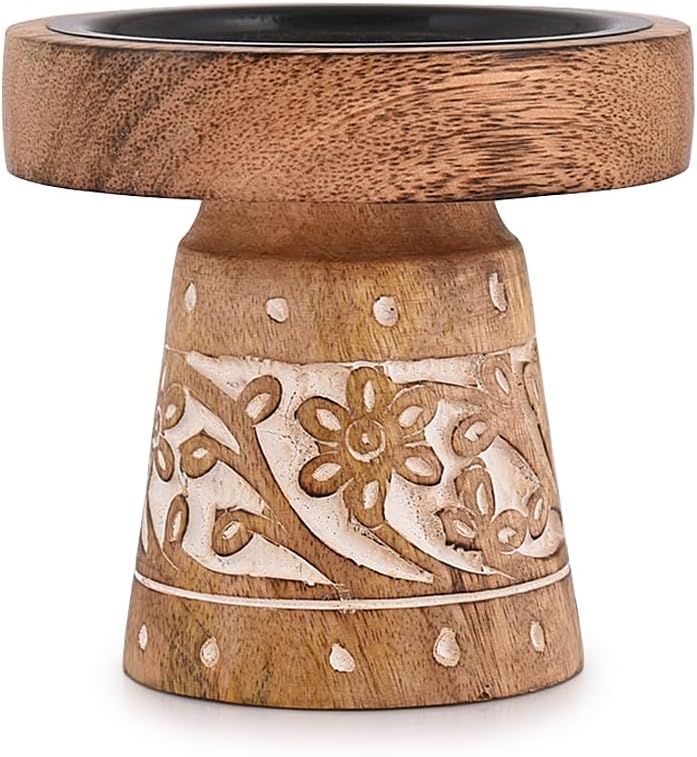 Wood Candle — 4" - View 2