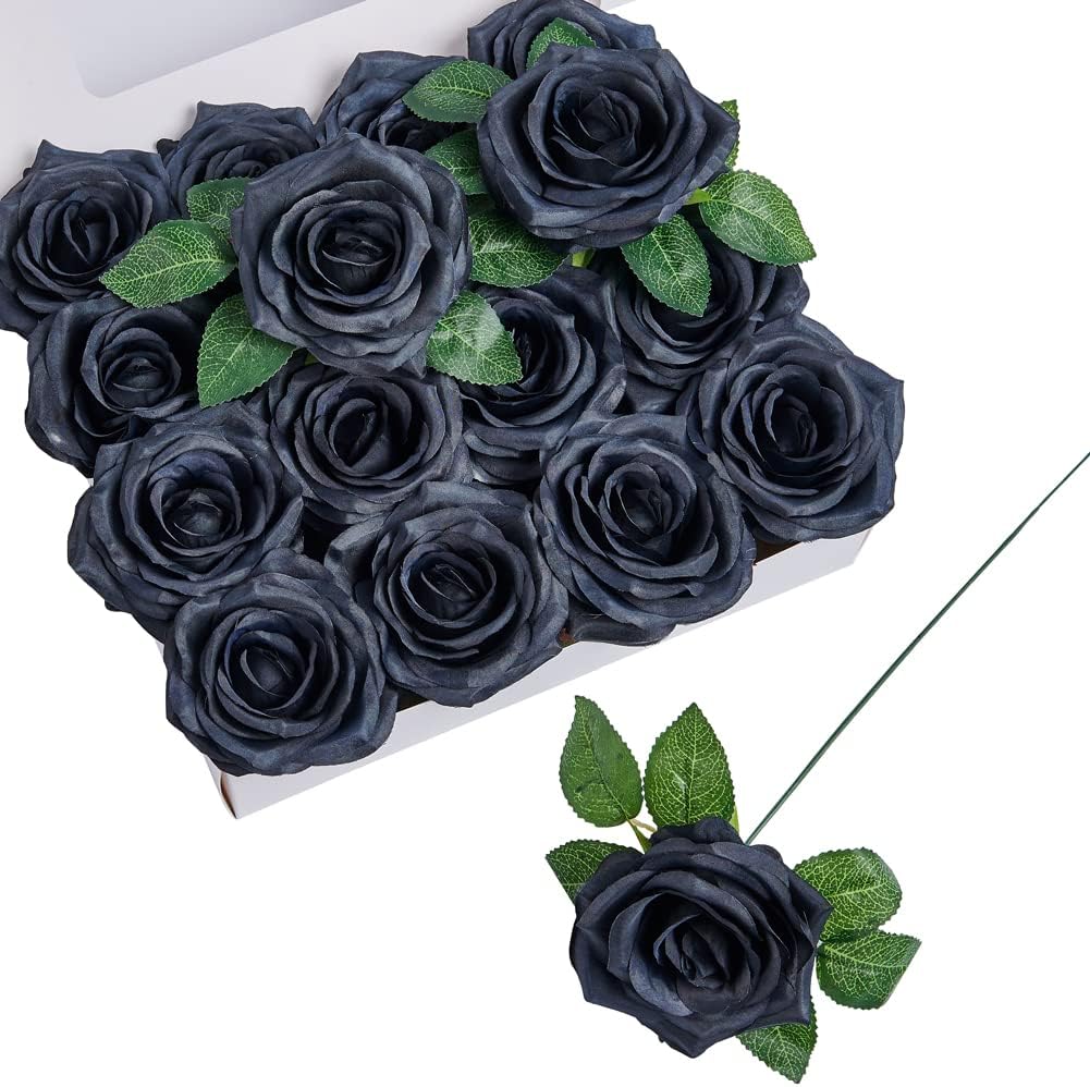 Black Artificial Flowers — Black
