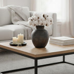 Boho Beige Flower Vase — 6" - View 6