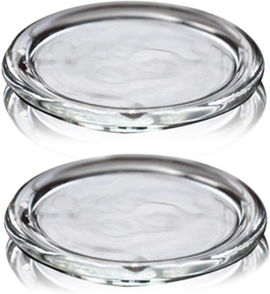 Round Glass Candle — 4" — 2pack-3inch