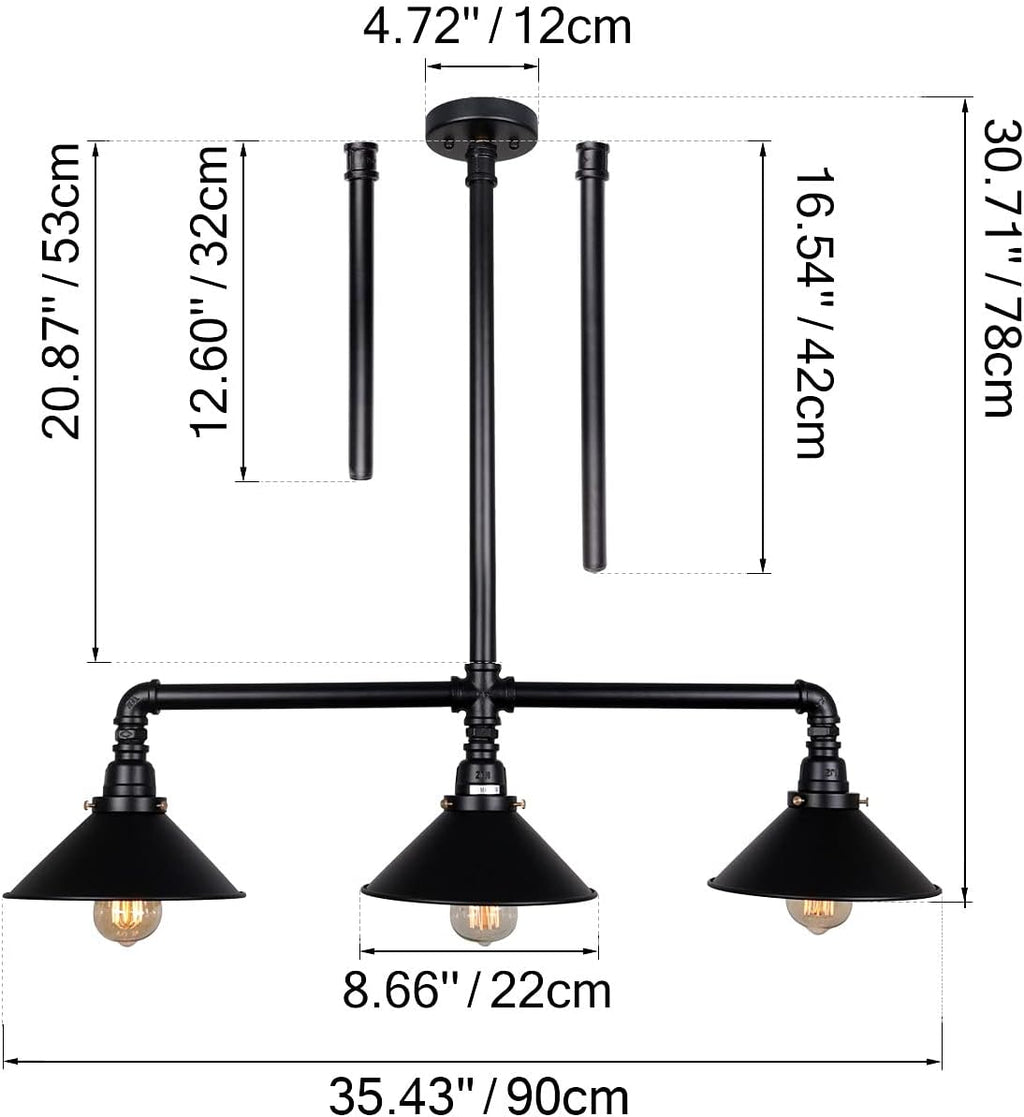 Farmhouse Metal Pendant Light - View 4