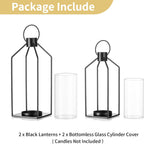 Farmhouse Black Pillar Candle - View 7