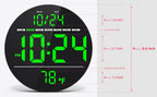 Farmhouse Blue Wall Clock - View 3
