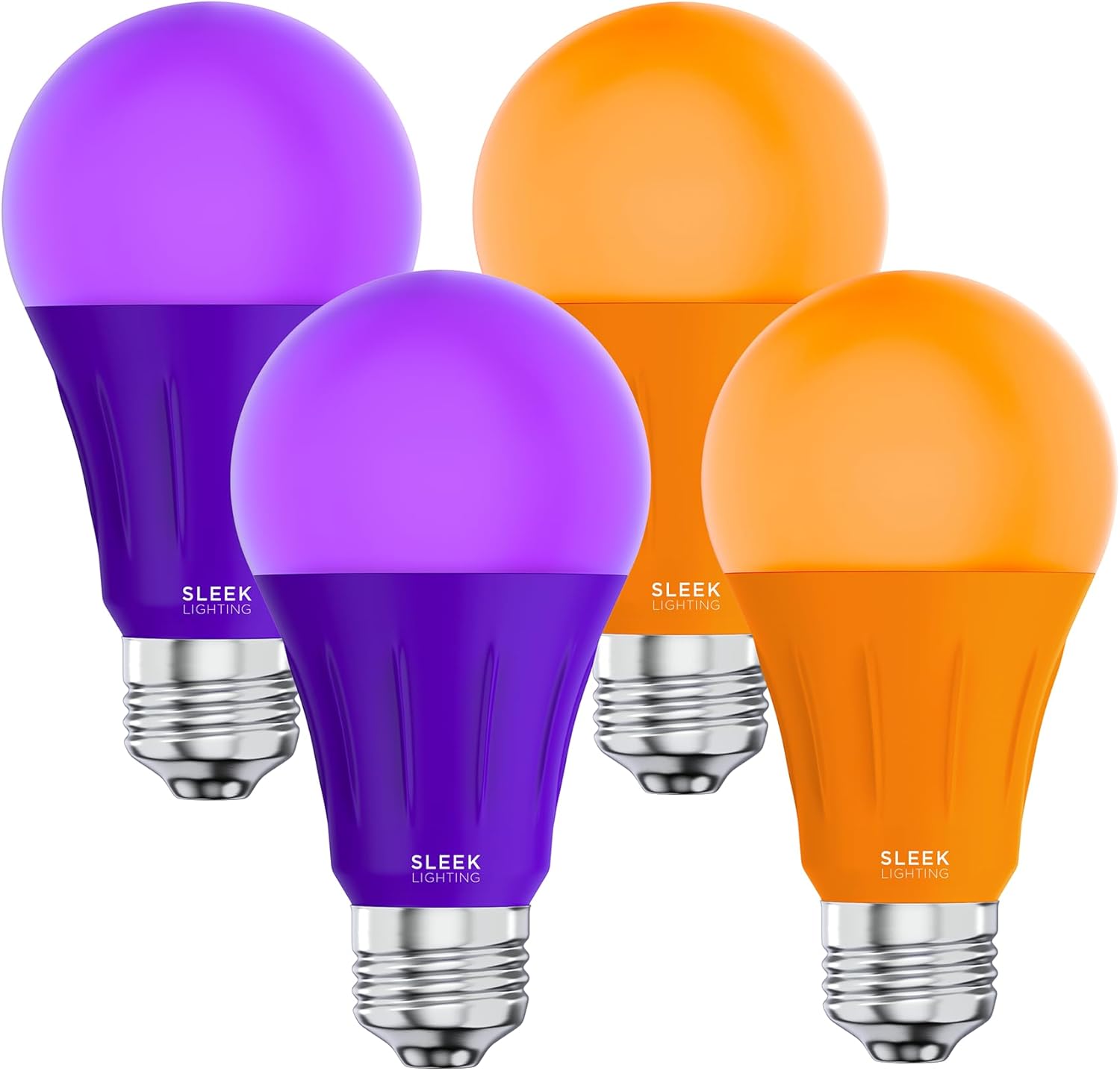 Orange LED Bulb — 19-Light — Purple and Orange