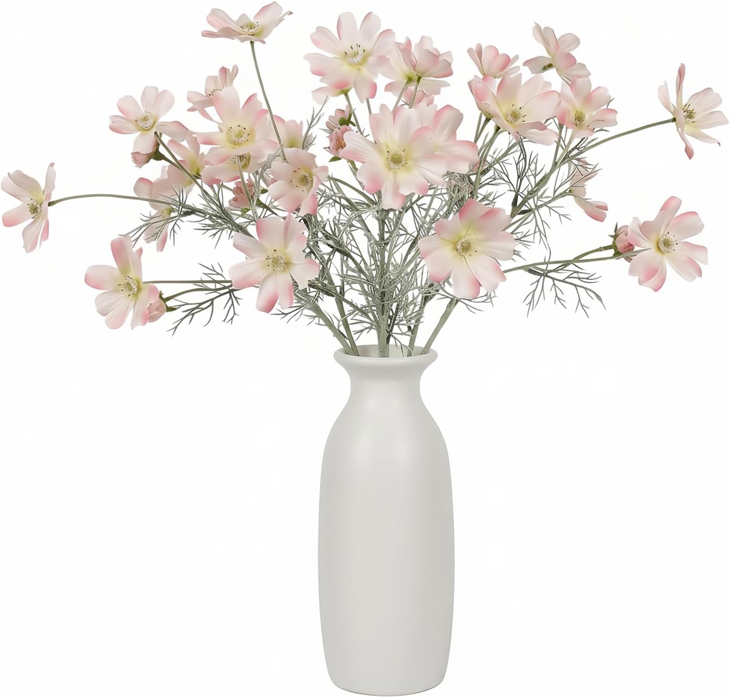 Blue Artificial Plant — 24" — Pink White