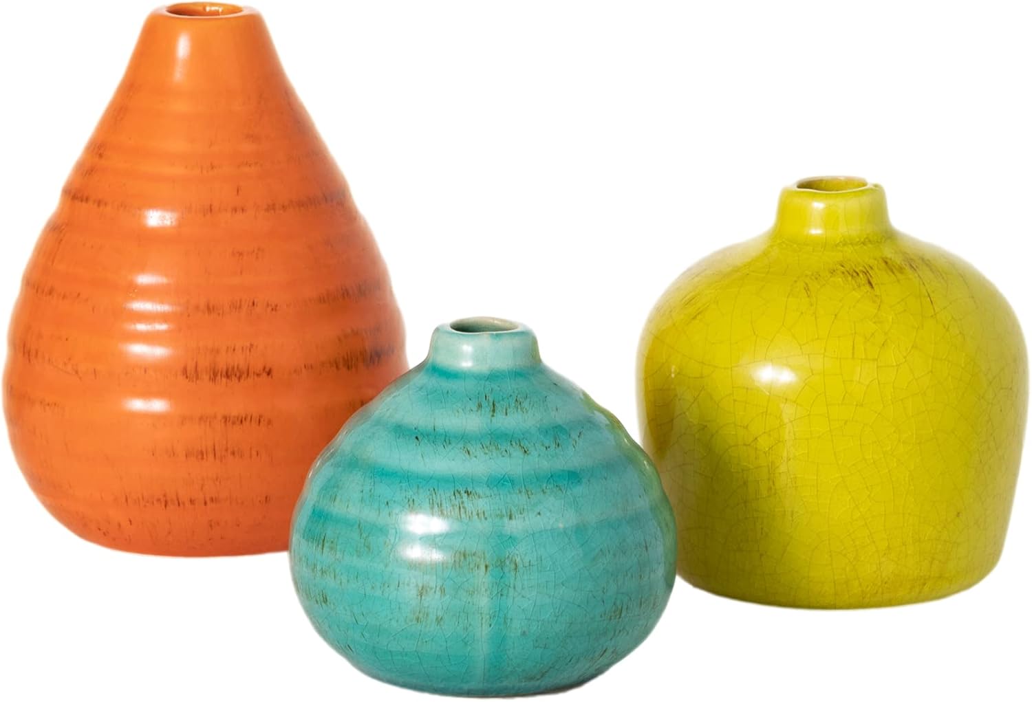 Farmhouse White Vase Set — 3.75" - View 2