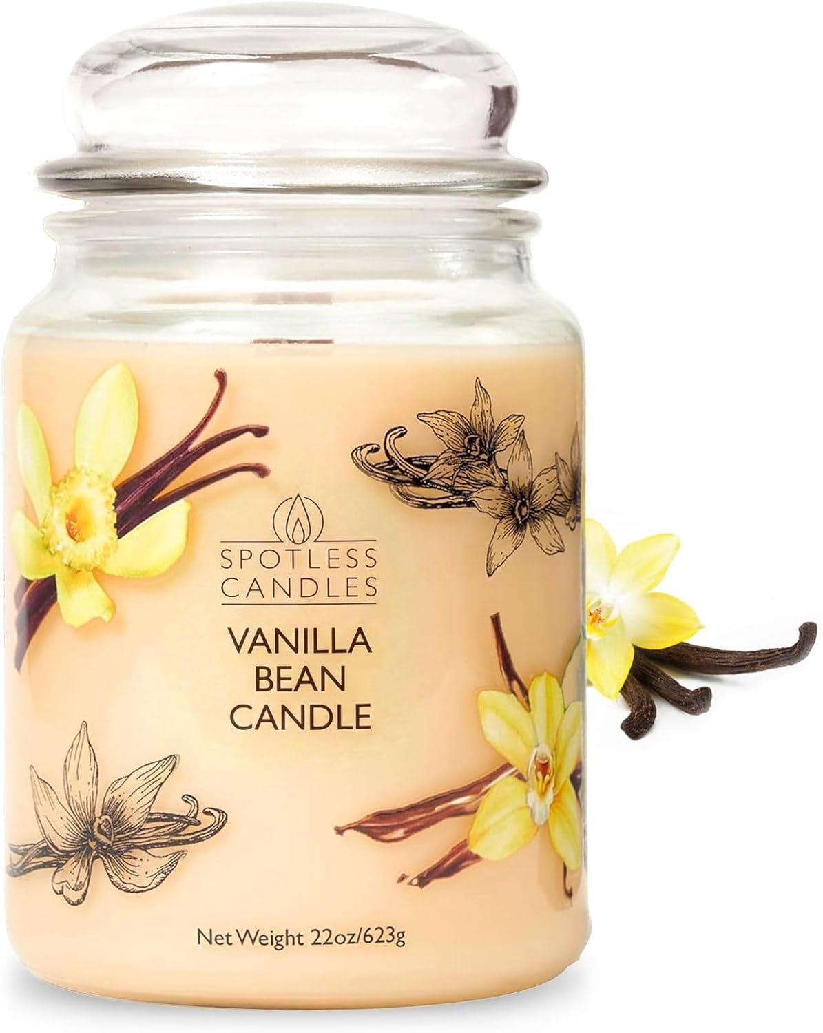 Black Candle Set — 2x8 — Vanilla Bean 22