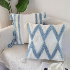 Tufted Boho Metal Throw Pillow Cover — 20" - View 10