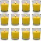 Soy Wax White Candle — Set of 12 — Yellow