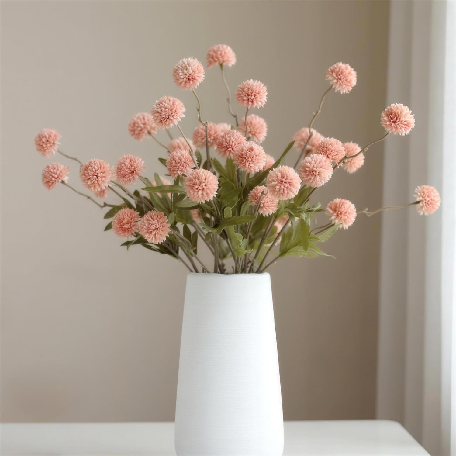 Beige Artificial Flowers — 20" — Pink