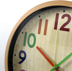 Battery Operated Black Wall Clock — 12" - View 2