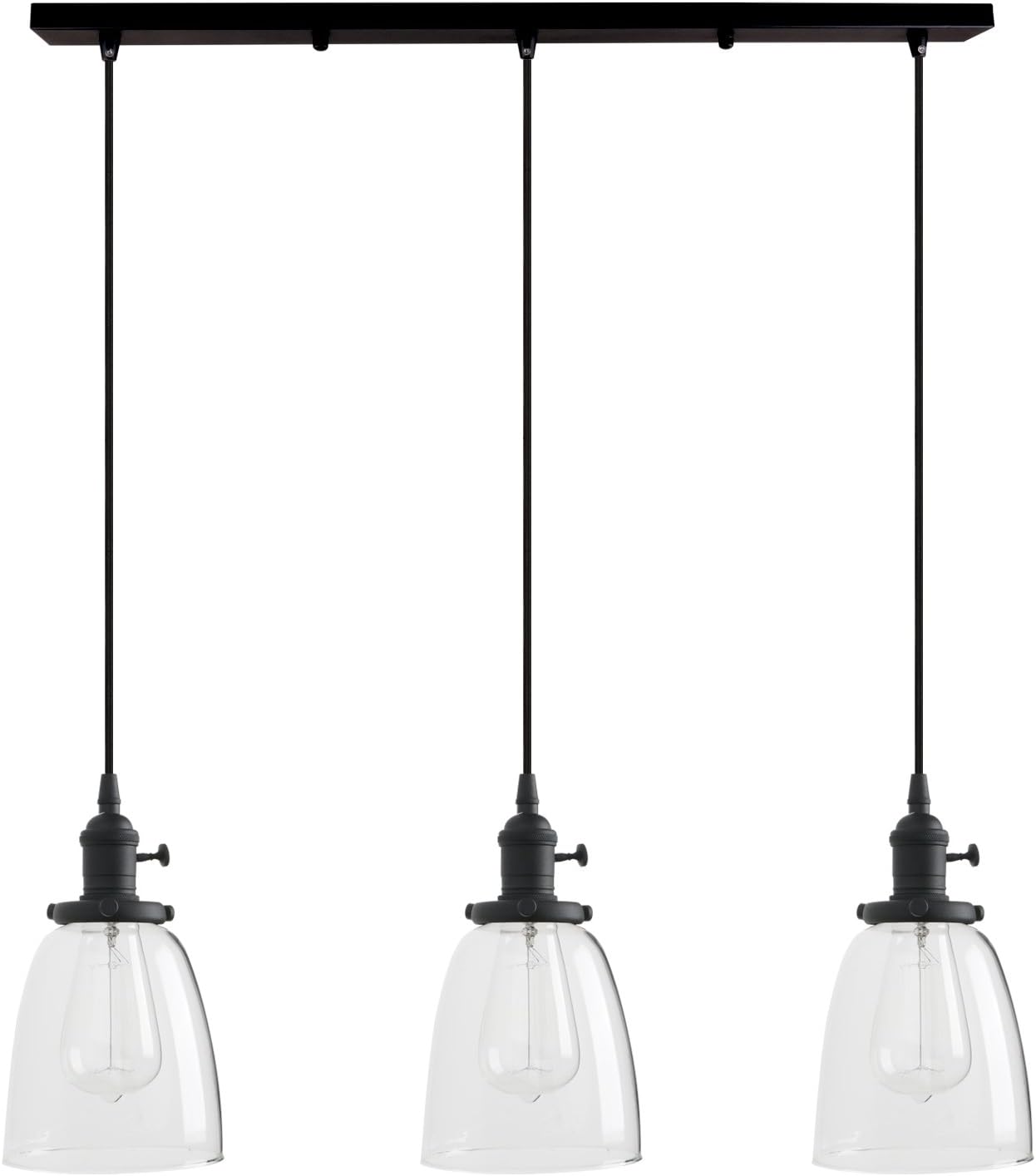 Oval Luxe Black Chandelier — Oval-Black