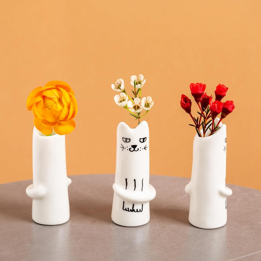 Ceramic Flower Vase — Set of 3 - View 3