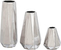 Modern Gold Flower Vase — 13" — Silver