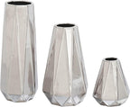Modern Gold Flower Vase — 13" — Silver