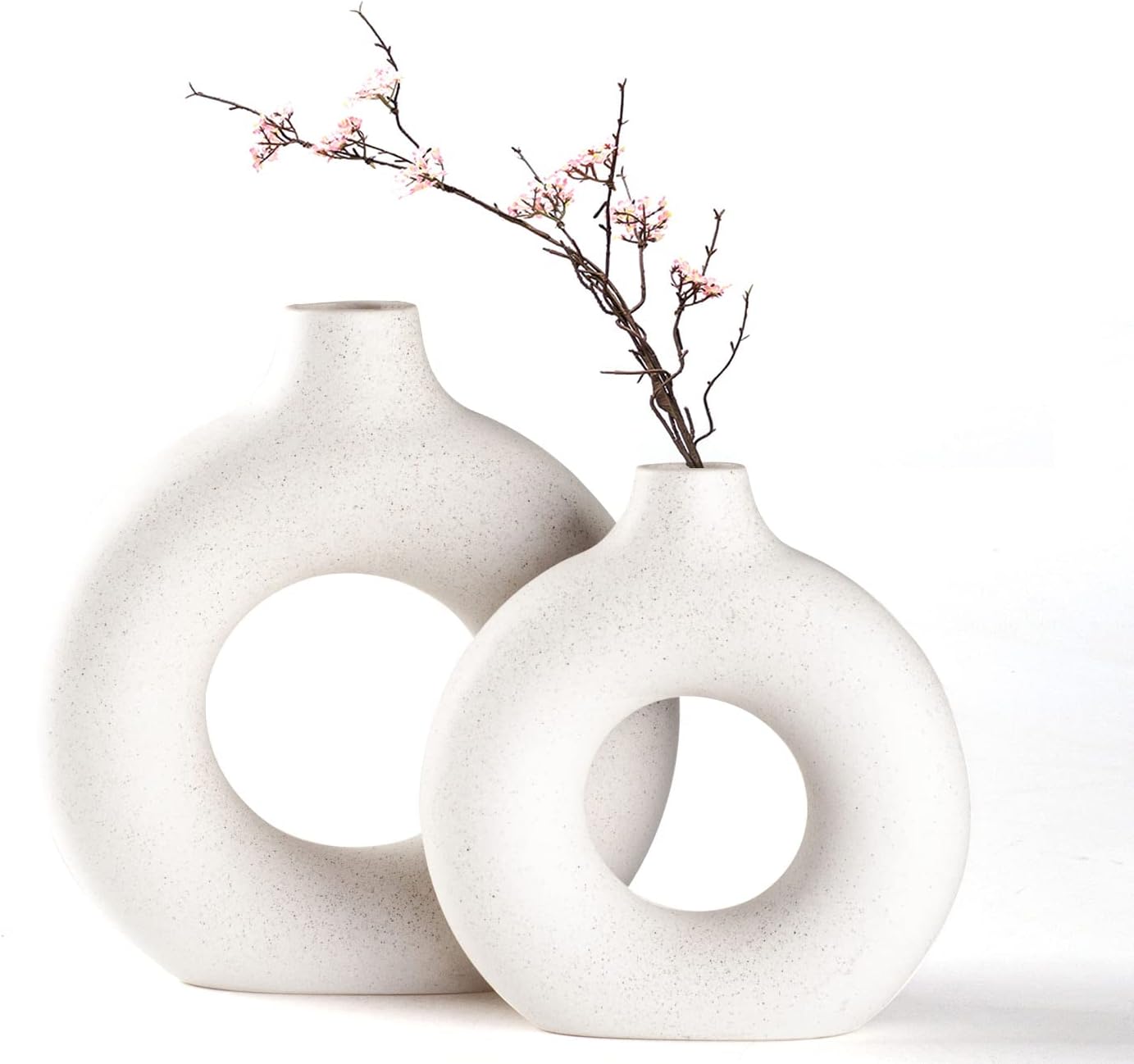Boho Black Vase — 2-Piece Set