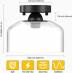 Farmhouse Black Ceiling Light - View 2