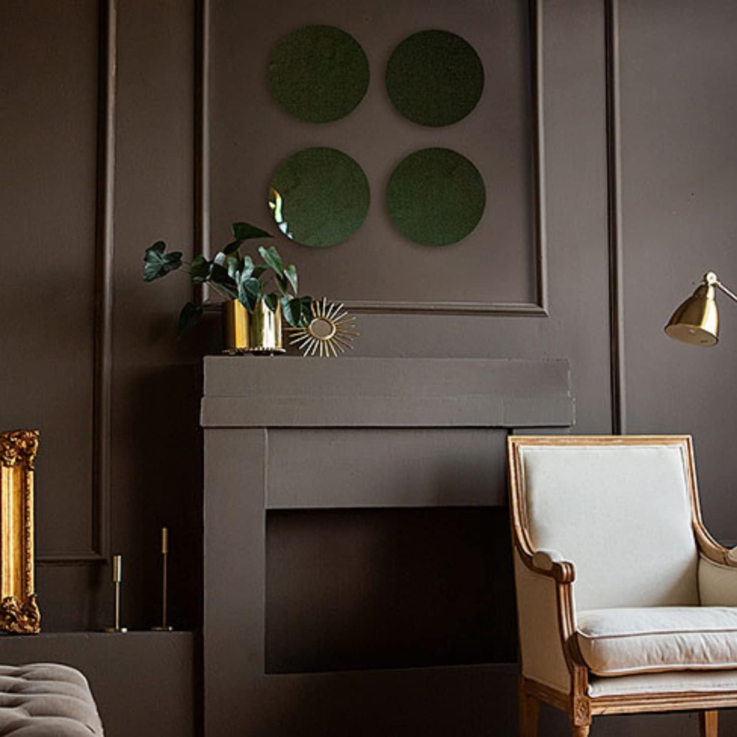 Round Luxe Glass Wall Mirror — 70" - View 3